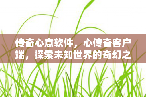 传奇心意软件，心传奇客户端，探索未知世界的奇幻之旅