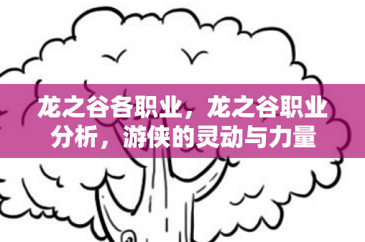 龙之谷各职业，龙之谷职业分析，游侠的灵动与力量