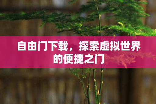 自由门下载，探索虚拟世界的便捷之门