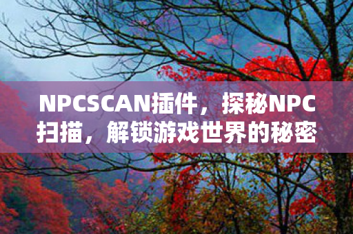 NPCSCAN插件，探秘NPC扫描，解锁游戏世界的秘密