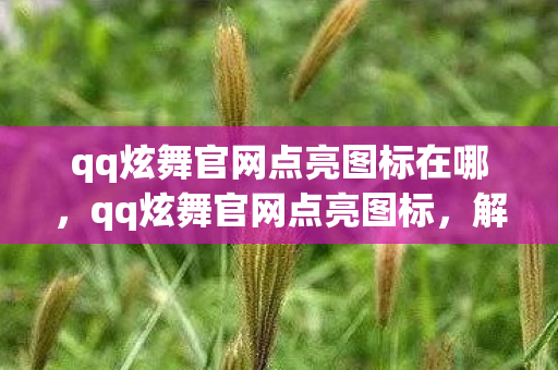 qq炫舞官网点亮图标在哪，qq炫舞官网点亮图标，解锁你的游戏之旅