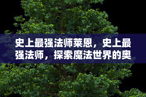 史上最强法师莱恩，史上最强法师，探索魔法世界的奥秘