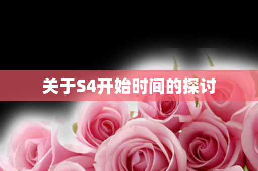 关于S4开始时间的探讨