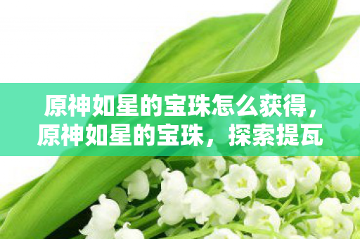 原神如星的宝珠怎么获得，原神如星的宝珠，探索提瓦特大陆的神秘宝藏