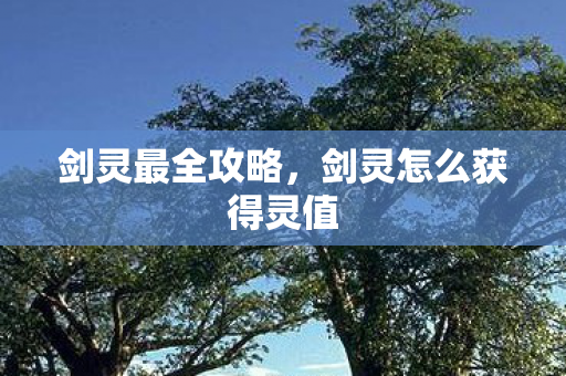 剑灵最全攻略，剑灵怎么获得灵值