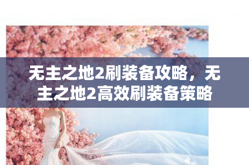 无主之地2刷装备攻略，无主之地2高效刷装备策略