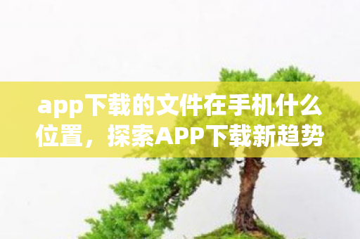 app下载的文件在手机什么位置,探索APP下载新趋势,从用户视角看应用市场的变革 app下载的文件在手机什么位置,探索APP下载新趋势,从用户视角看应用市场的变革