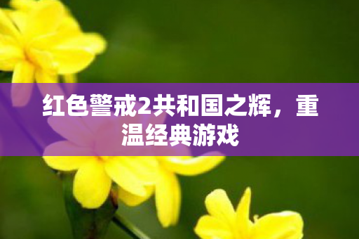 红色警戒2共和国之辉，重温经典游戏