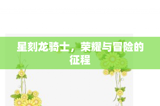 星刻龙骑士，荣耀与冒险的征程