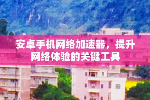 安卓手机网络加速器,提升网络体验的关键工具 安卓手机网络加速器,提升网络体验的关键工具