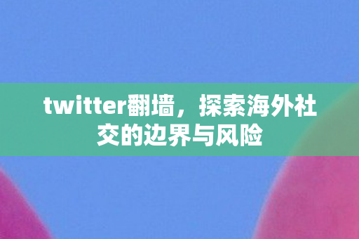 twitter翻墙，探索海外社交的边界与风险