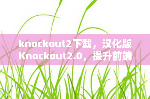 knockout2下载，汉化版Knockout2.0，提升前端开发效率的神器