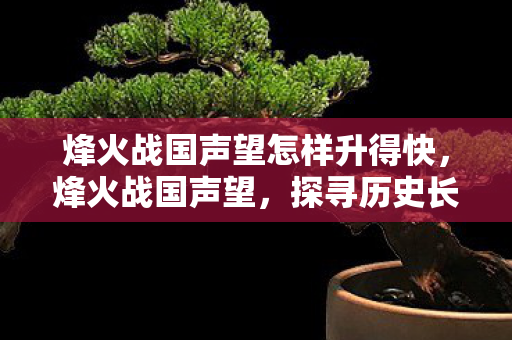 烽火战国声望怎样升得快，烽火战国声望，探寻历史长河中的荣耀与辉煌