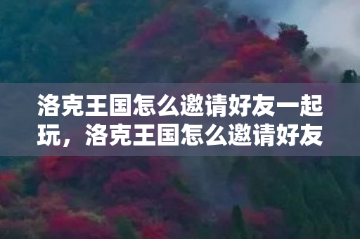 洛克王国怎么邀请好友一起玩，洛克王国怎么邀请好友