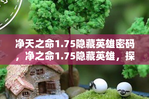 净天之命1.75隐藏英雄密码，净之命1.75隐藏英雄，探索未知的游戏世界