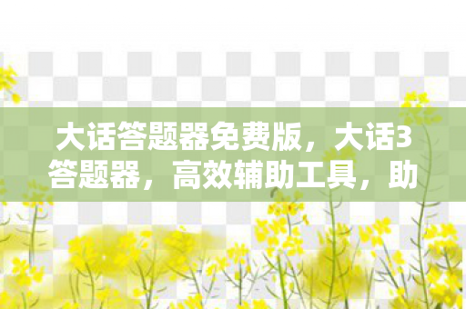 大话答题器免费版，大话3答题器，高效辅助工具，助你畅游游戏世界