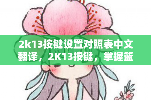 2k13按键设置对照表中文翻译，2K13按键，掌握篮球游戏的精髓