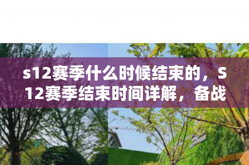 s12赛季什么时候结束的，S12赛季结束时间详解，备战新赛季，你准备好了吗？