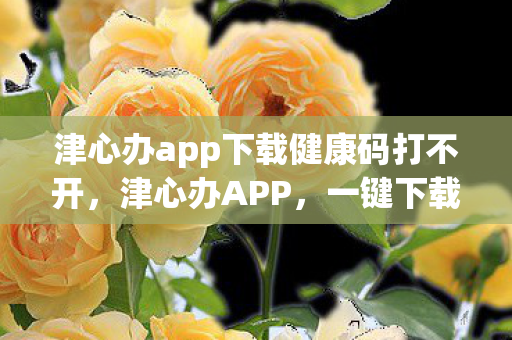 津心办app下载健康码打不开，津心办APP，一键下载健康码，便捷生活新体验