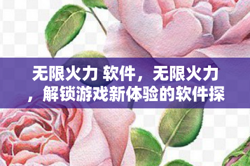 无限火力 软件,无限火力,解锁游戏新体验的软件探索 无限火力 软件,无限火力,解锁游戏新体验的软件探索