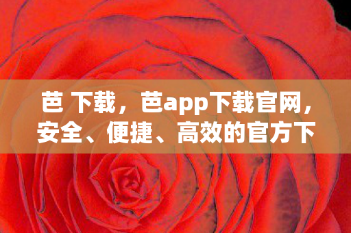 芭 下载，芭app下载官网，安全、便捷、高效的官方下载渠道
