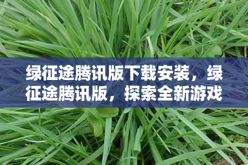 绿征途腾讯版下载安装，绿征途腾讯版，探索全新游戏体验的奇妙之旅