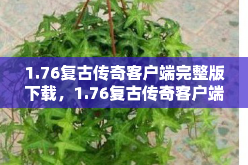 1.76复古传奇客户端完整版下载，1.76复古传奇客户端，重温经典，感受传奇魅力