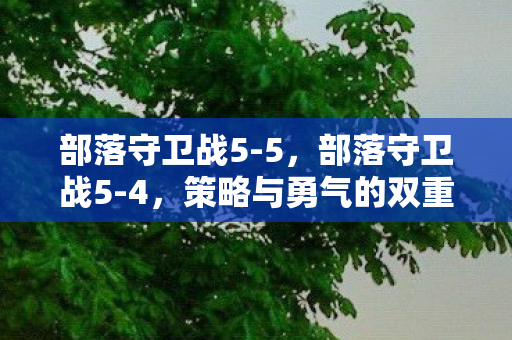 部落守卫战5-5，部落守卫战5-4，策略与勇气的双重考验