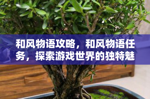 和风物语攻略，和风物语任务，探索游戏世界的独特魅力