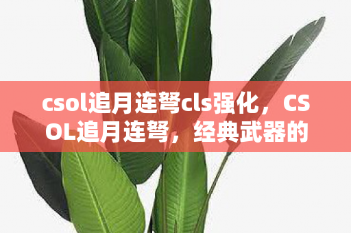csol追月连弩cls强化，CSOL追月连弩，经典武器的传奇故事