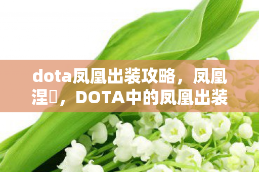 dota凤凰出装攻略，凤凰涅槃，DOTA中的凤凰出装策略