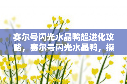 赛尔号闪光水晶鸭超进化攻略，赛尔号闪光水晶鸭，探索未知，点亮希望