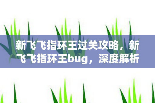 新飞飞指环王过关攻略,新飞飞指环王bug,深度解析与应对攻略 新飞飞指环王过关攻略,新飞飞指环王bug,深度解析与应对攻略
