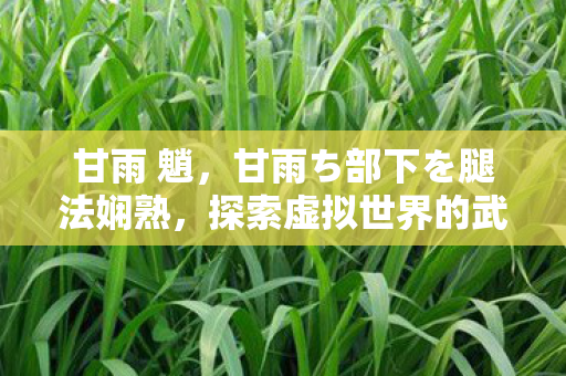 甘雨 魈，甘雨ち部下を腿法娴熟，探索虚拟世界的武术美学