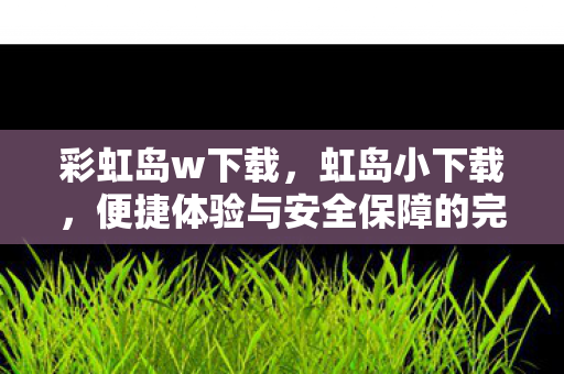 彩虹岛w下载，虹岛小下载，便捷体验与安全保障的完美结合