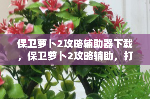 保卫萝卜2攻略辅助器下载，保卫萝卜2攻略辅助，打造完美防御，解锁无限可能