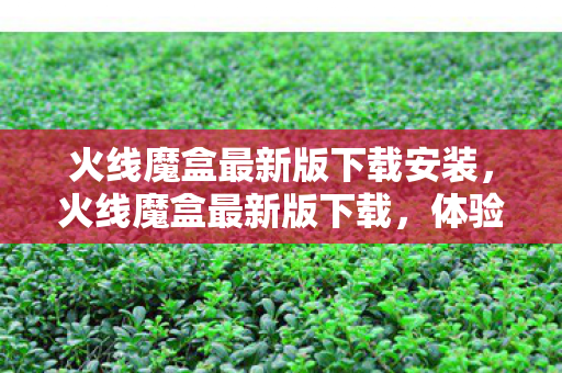 火线魔盒最新版下载安装，火线魔盒最新版下载，体验最新游戏工具，畅享游戏乐趣