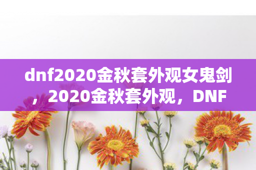 dnf2020金秋套外观女鬼剑，2020金秋套外观，DNF的时尚新篇章