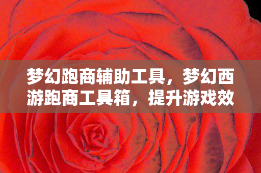 梦幻跑商辅助工具，梦幻西游跑商工具箱，提升游戏效率与体验的智能助手