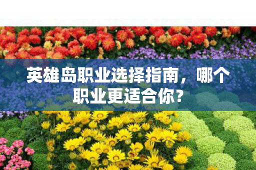 英雄岛职业选择指南,哪个职业更适合你? 英雄岛职业选择指南,哪个职业更适合你?