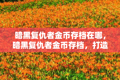暗黑复仇者金币存档在哪，暗黑复仇者金币存档，打造财富帝国的策略与技巧