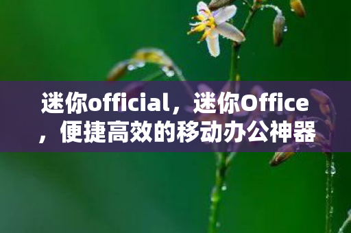 迷你official，迷你Office，便捷高效的移动办公神器