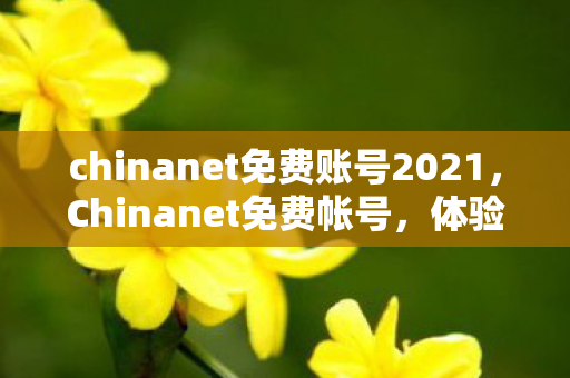 chinanet免费账号2021，Chinanet免费帐号，体验高速网络，尽享便捷服务