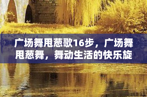 广场舞甩葱歌16步，广场舞甩葱舞，舞动生活的快乐旋律