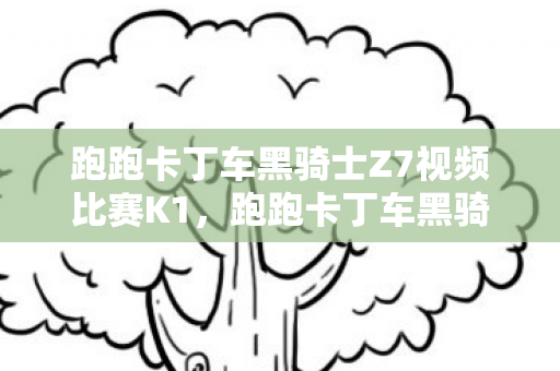 跑跑卡丁车黑骑士Z7视频比赛K1，跑跑卡丁车黑骑士z7，传奇赛车的魅力与传承