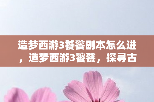 造梦西游3饕餮副本怎么进，造梦西游3饕餮，探寻古老神话的奇幻之旅