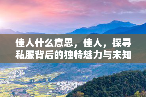 佳人什么意思，佳人，探寻私服背后的独特魅力与未知世界