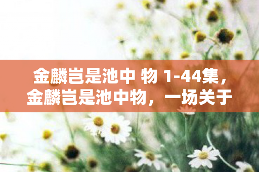 金麟岂是池中 物 1-44集,金麟岂是池中物,一场关于成长与超越的奇幻之旅 金麟岂是池中 物 1-44集,金麟岂是池中物,一场关于成长与超越的奇幻之旅