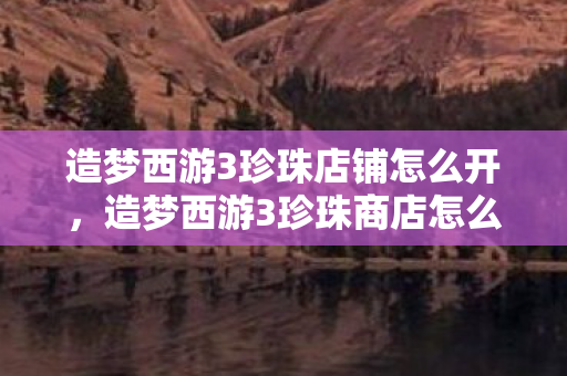 造梦西游3珍珠店铺怎么开,造梦西游3珍珠商店怎么进 造梦西游3珍珠店铺怎么开,造梦西游3珍珠商店怎么进