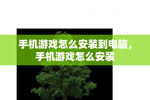手机游戏怎么安装到电脑，手机游戏怎么安装
